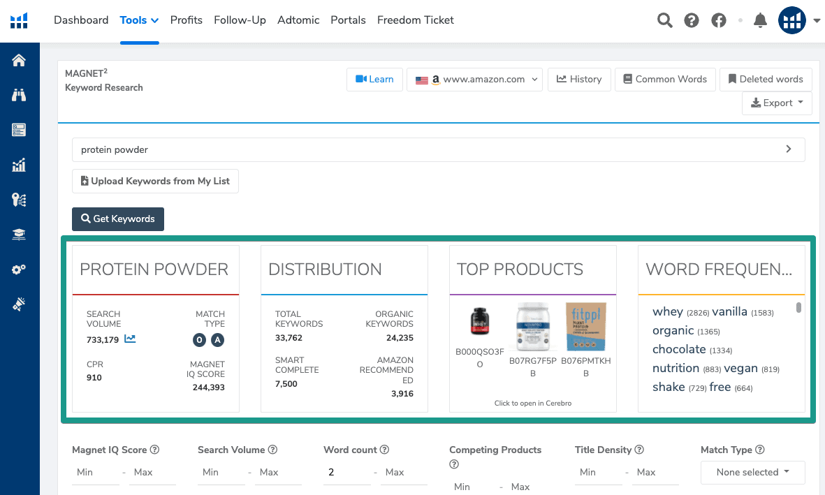 Keyword Research Helium 10